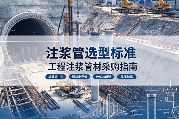 会理注浆管选型标准