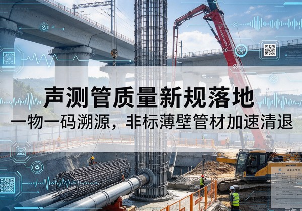 会理声测管质量新规落地，一物一码溯源，非标薄壁管材加速清退
