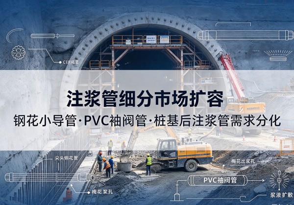会理注浆管细分市场扩容，隧道钢花小导管、PVC 袖阀管、桩基后注浆管需求分化